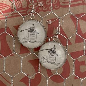 Trader Joe’s earrings 25mm rowing canned corn